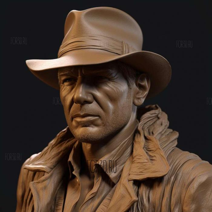 Indiana Jones 3 stl model for CNC